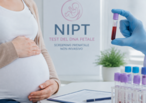 Test DNA fetale NIPT tramite prelievo di sangue durante la gravidanza